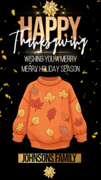 Happy Thanksgiving Instagram Story Post template