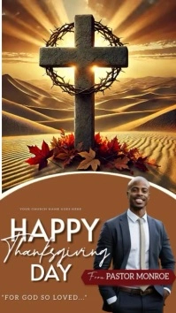 Happy thanksgiving instagram story template