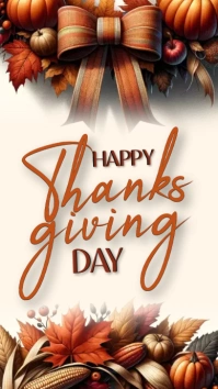 HAPPY THANKSGIVING ONLINE CARD TEMPLATE История на Instagram