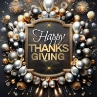 Happy Thanksgiving online greeting template Instagram Post