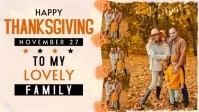 Happy Thanksgiving photo collage Miniatura di YouTube template