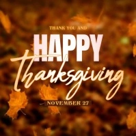 Happy Thanksgiving social media post Iphosti le-Instagram template
