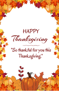 Happy Thanksgiving template 2025 Tabloid (Таблоид)