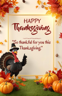 Happy Thanksgiving template 2025 Tabloid (Таблоид)