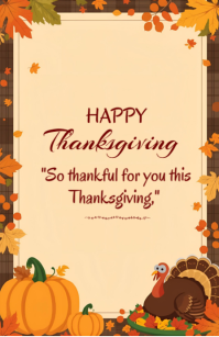 Happy Thanksgiving template 2025 Tabloïd