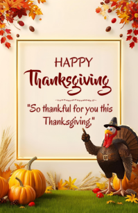 Happy Thanksgiving template 2025 Tabloid