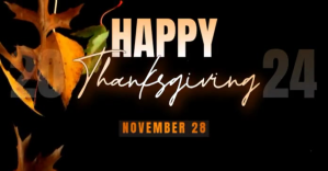 Black Thanksgiving Celebration Facebook Shared Image Template