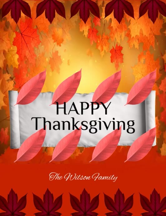 HAPPY THANKSGIVING TEMPLATE | PosterMyWall