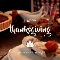 happy thanksgiving template Square (1:1)