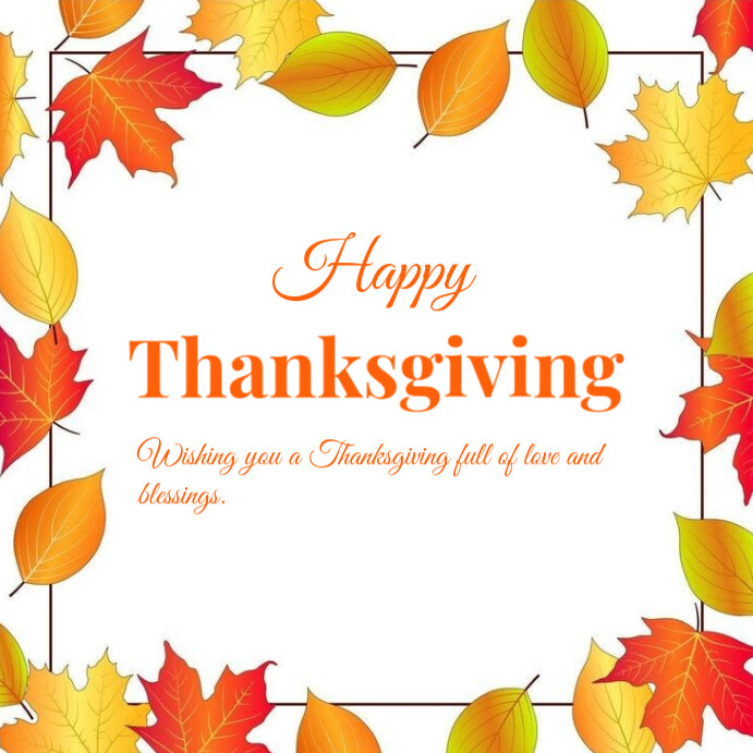 Happy Thanksgiving Templates Instagram Post | PosterMyWall