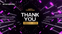 Happy Thanksgiving Thank You Video Template | Editable Business Appreciation Post Display digitale (16:9)