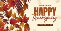 HAPPY THANKSGIVING VIDEO Image partagée Facebook template
