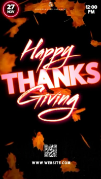 Negro Thanksgiving Celebration Historia de Instagram Template