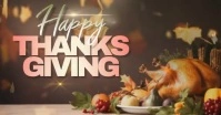 HAPPY THANKSGIVING VIDEO POST FREE Facebook Shared Image template