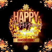 Happy Thanksgiving wishes online Template Instagram Post