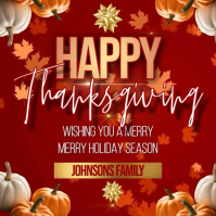 Happy Thanksgiving wishes online Template Instagram Post