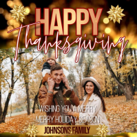 Happy Thanksgiving wishes online Template Instagram Post