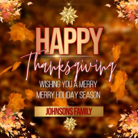 Happy Thanksgiving wishes online Template Instagram Post