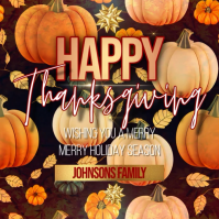 Happy Thanksgiving wishes online Template Instagram Post