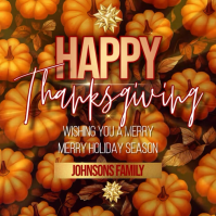 Happy Thanksgiving wishes online Template Instagram Post
