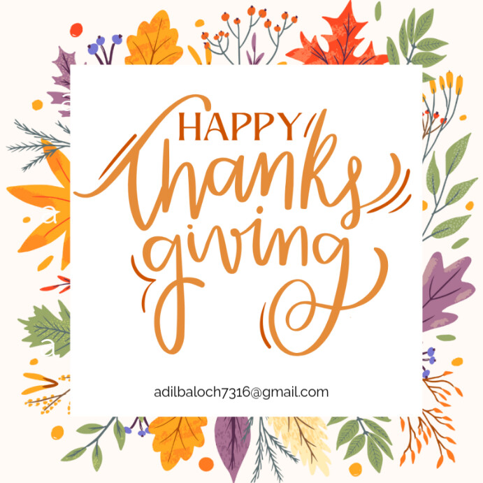 Copy of Happy things giving | PosterMyWall