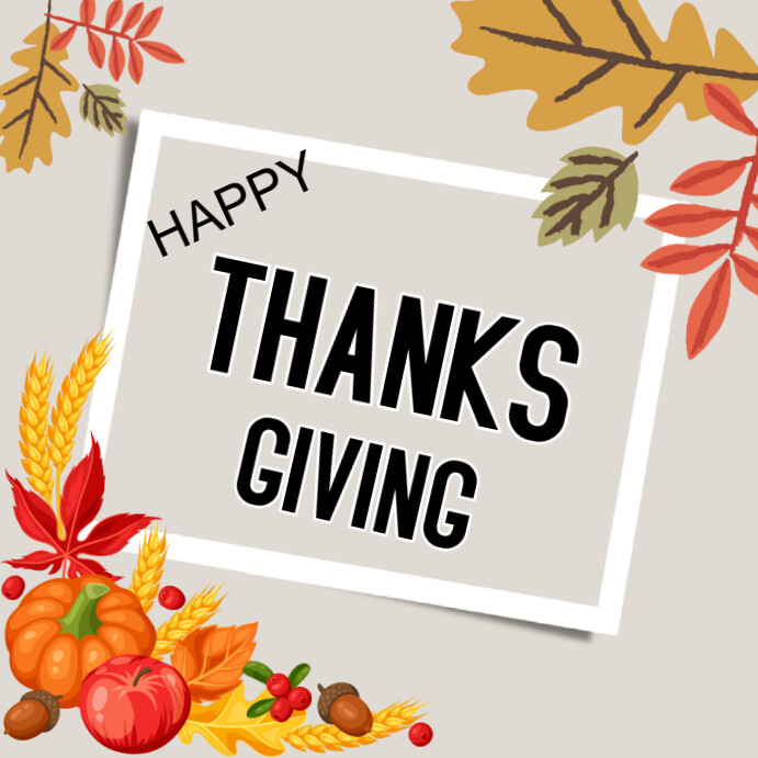 Happy things giving Template | PosterMyWall