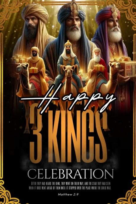 Copy of Happy Three Kings Celebration Video | PosterMyWall