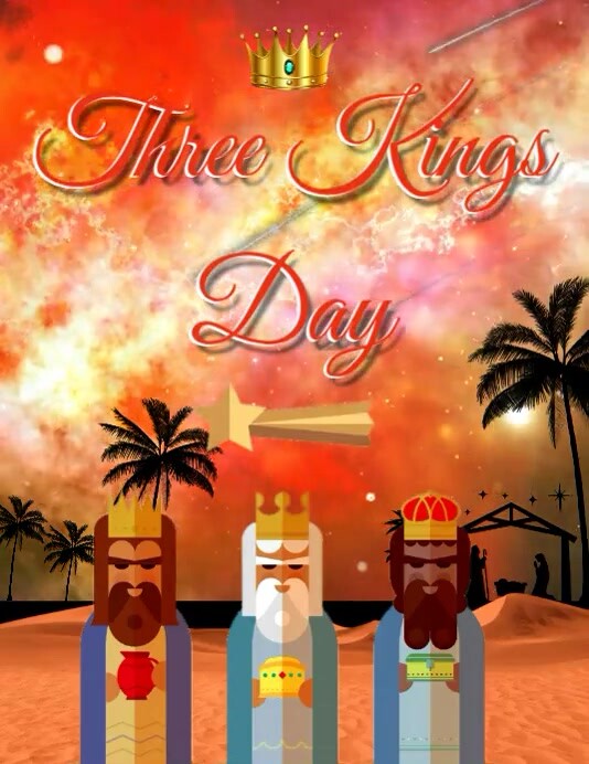 Happy Three Kings Day Video Template PosterMyWall