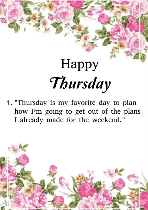 happy thursday Template | PosterMyWall
