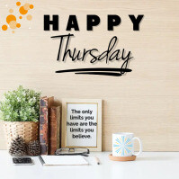 Happy Thursday Greeting Template | PosterMyWall