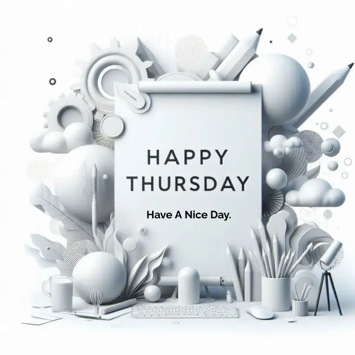 Happy Thursday Greeting Template Wpis na Instagrama