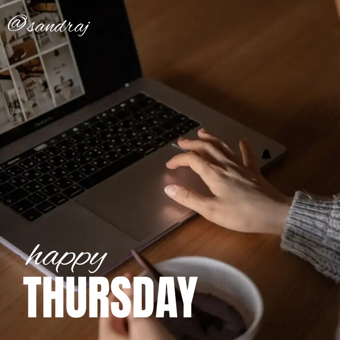 Happy Thursday template | PosterMyWall