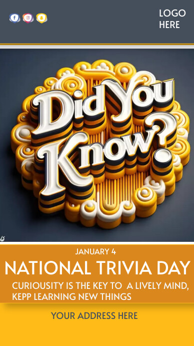 Happy trivia Template | PosterMyWall