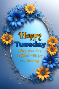 Happy Tuesday template Póster
