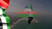 happy uae national day card twitter post Twitter-bericht template