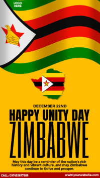 Happy Unity Day Zimbabwe Instagram Story template