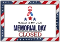 Happy USA memorial day Postcard template