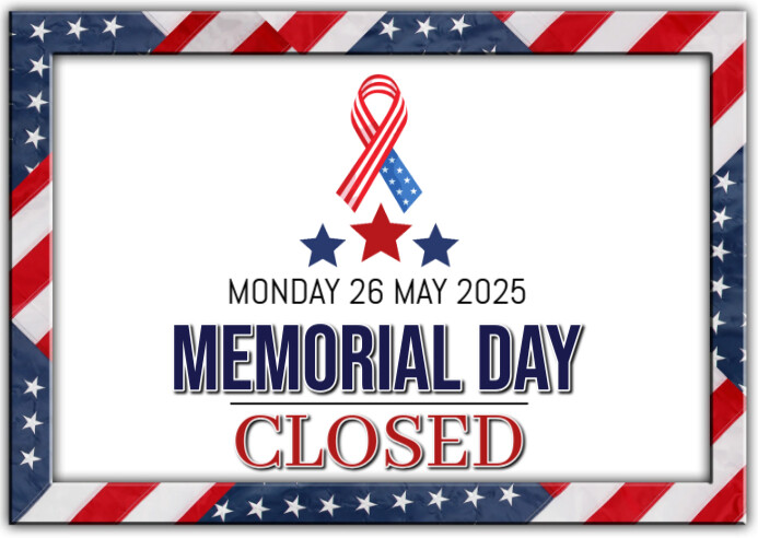 Happy USA memorial day Postal template