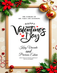 Happy Valentine's Day 2025 Volante (Carta US) template