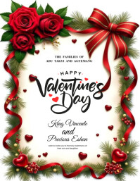 Happy Valentine's Day 2025 Flyer (US Letter) template