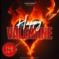 happy valentine's day bar ad template Instagram Post