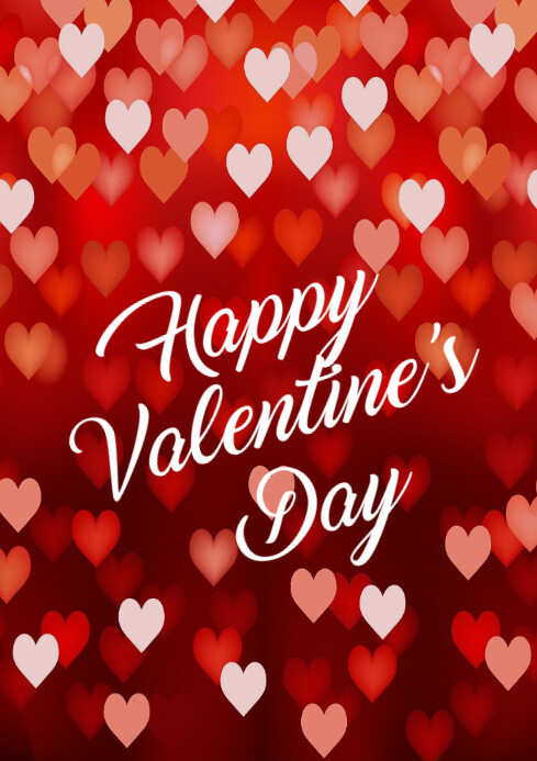 Happy Valentine S Day Card Template Postermywall