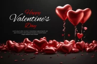 Happy Valentine's Day Banner 4' × 6' template