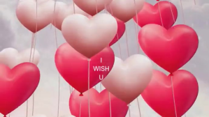 happy valentine's day Digitalt display (16:9) template