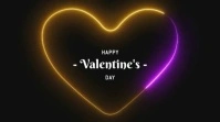 happy valentine's day Digital Display (16:9) template