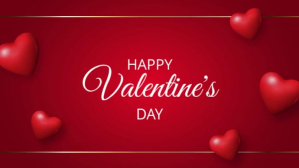 happy valentine's day Digitalt display (16:9) template