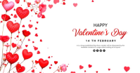 happy Valentine's Day Facebook Gedeelde Prent template