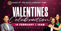 happy valentine's day delt Facebook-billede template