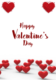 Happy Valentine's Day A3 template
