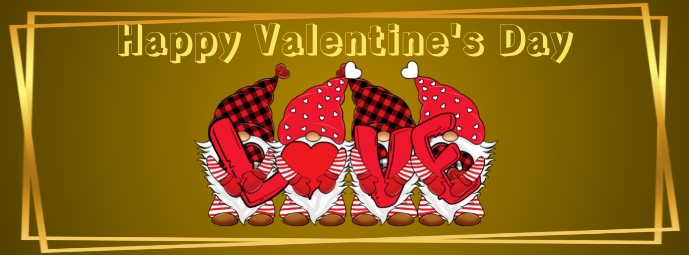 Happy Valentine's day Facebook Cover Photo template